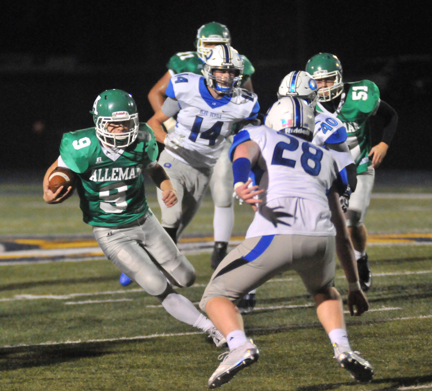 Alleman vs Quincy football